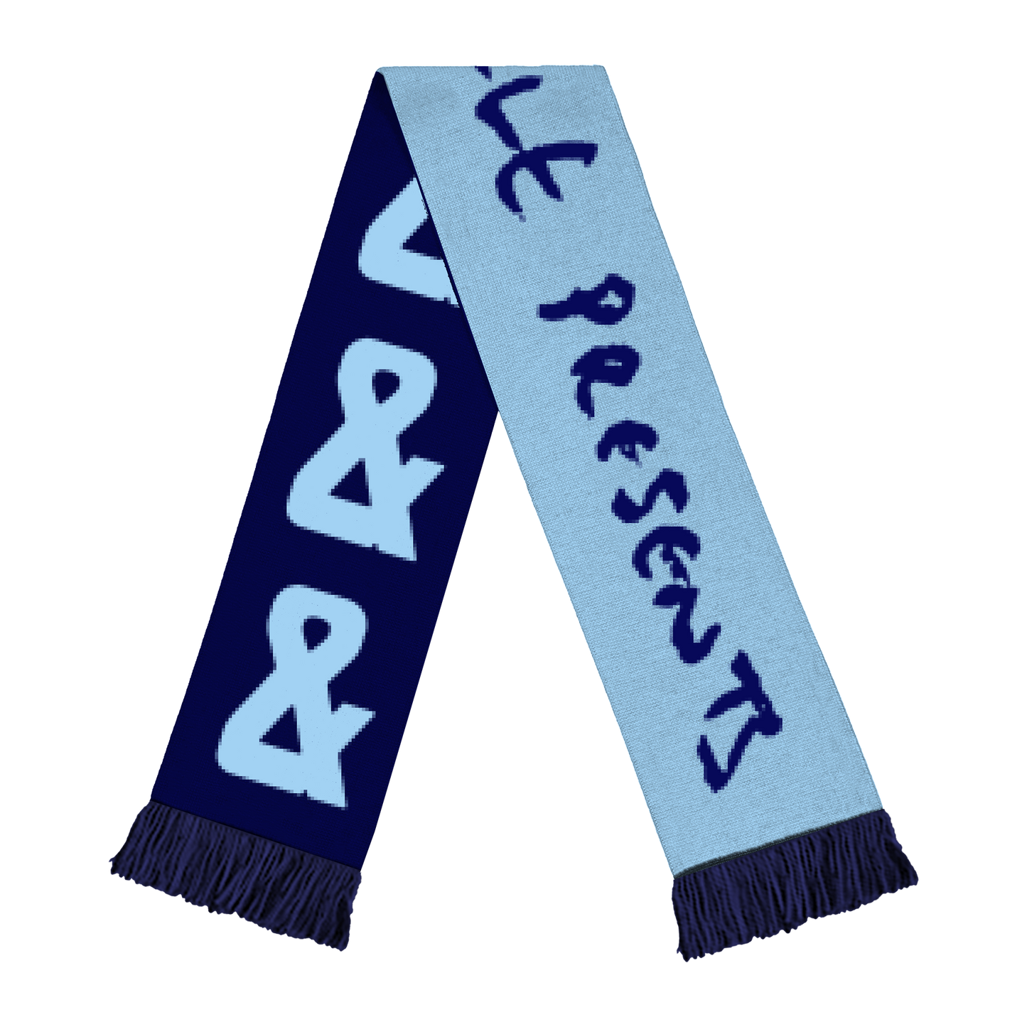 Ampersand Blue Scarf