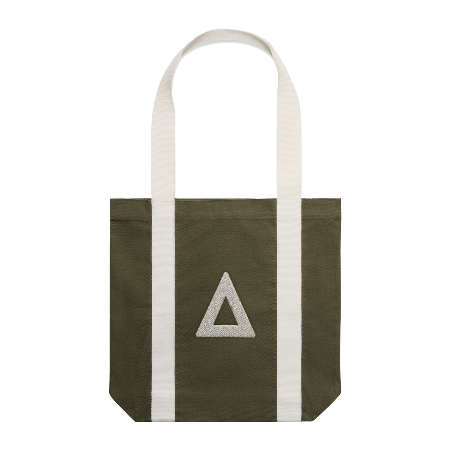 Embroidered Two Tone Logo Tote Bag