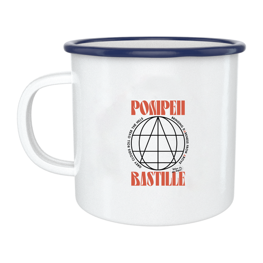 Pompeii Triangle Enamel Mug