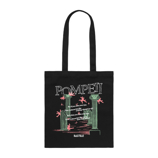 Pompeii Pillars (Black) Tote