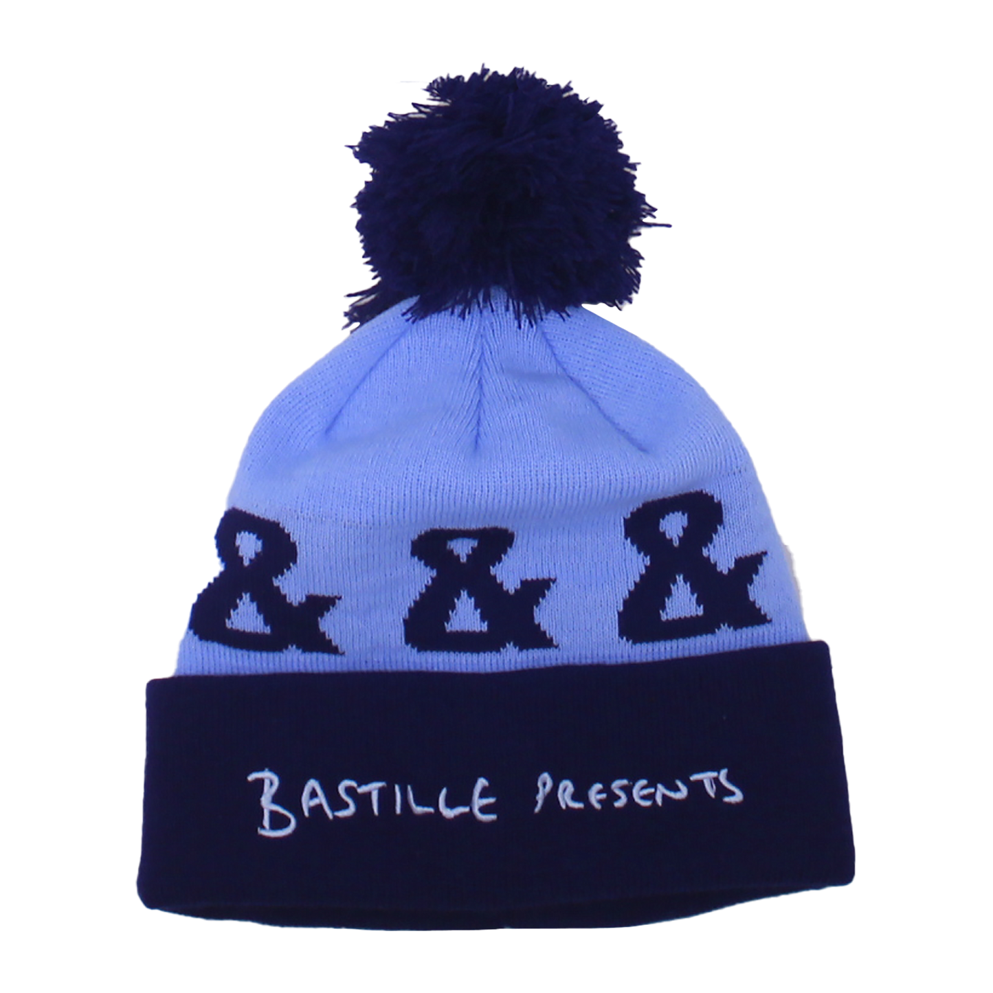 BASTILLE & BLUE BOBBLE HAT