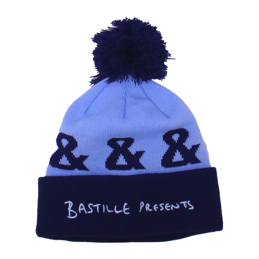 BASTILLE & BLUE BOBBLE HAT