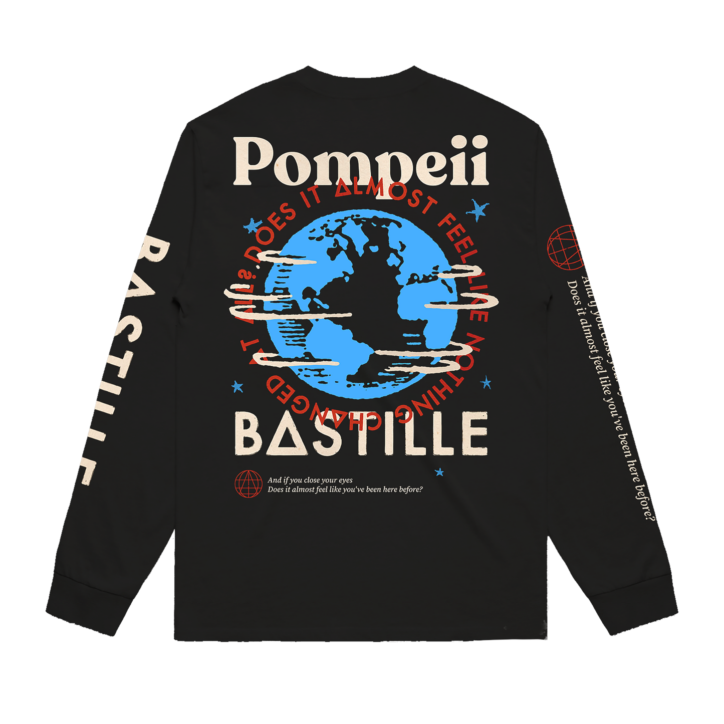 Pompeii Globe (Black) L/S T-shirt