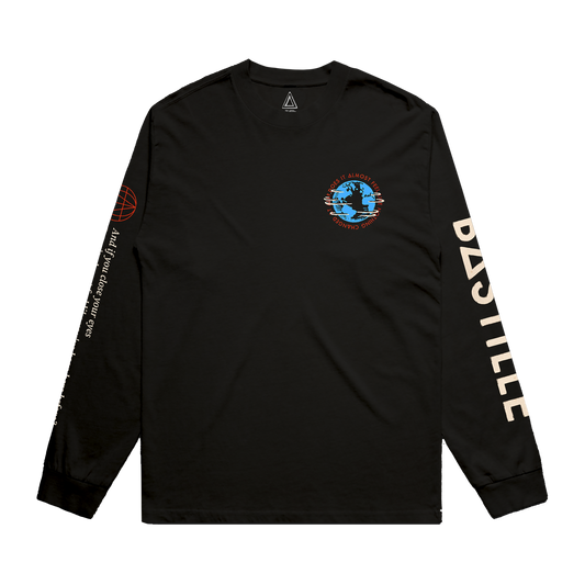 Pompeii Globe (Black) L/S T-shirt