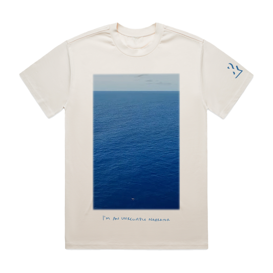 "&" Unreliable Narrator Photo (Ecru) T-shirt