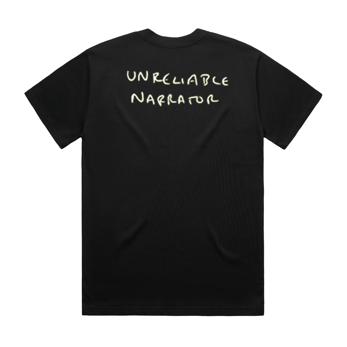 "&" Unreliable Narrator Handwriting T-shirt